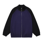 Dual Tone Knitted Modern Jacket